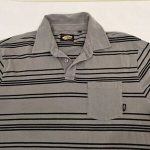 VANS Cotton Collection All Season Classic Casual Striped Polo Shirt Size L